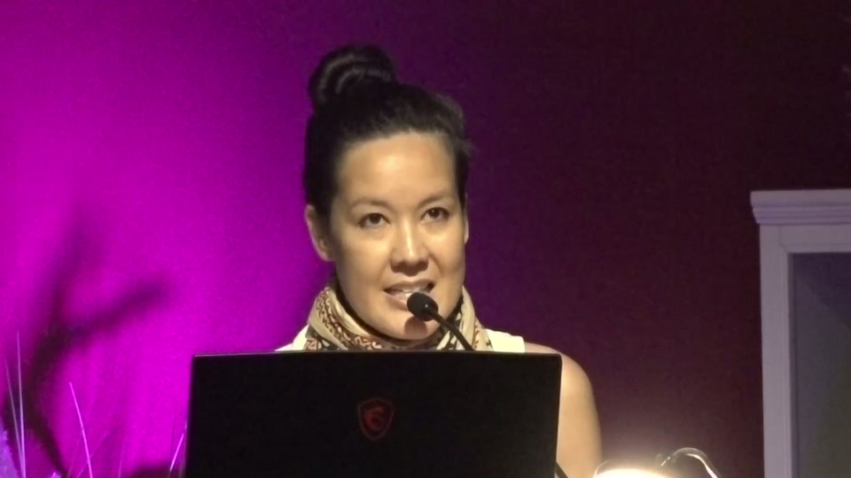 Amma Lu speaking at Homecoming 2026